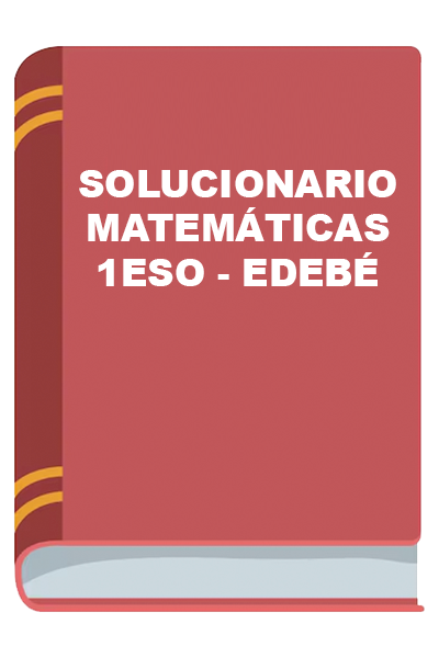 Soluciones del libro Matemáticas 1 ESO Edebé 2026 PDF