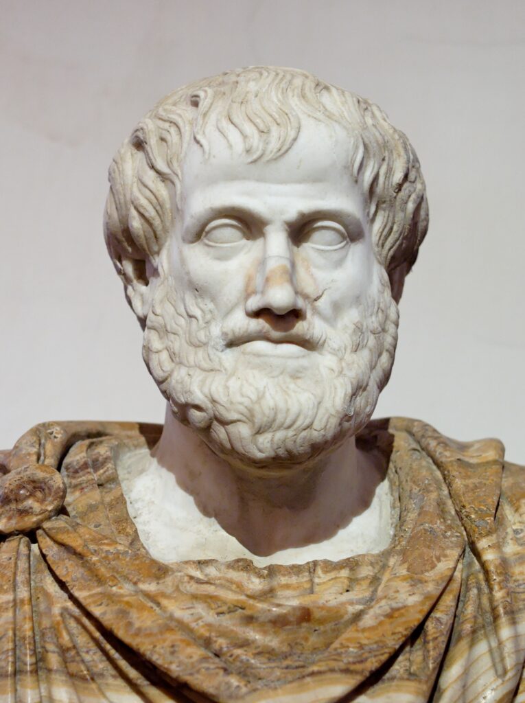 Busto de Aristóteles, copia romana de un original griego de Lisipo (Palazzo Altemps)