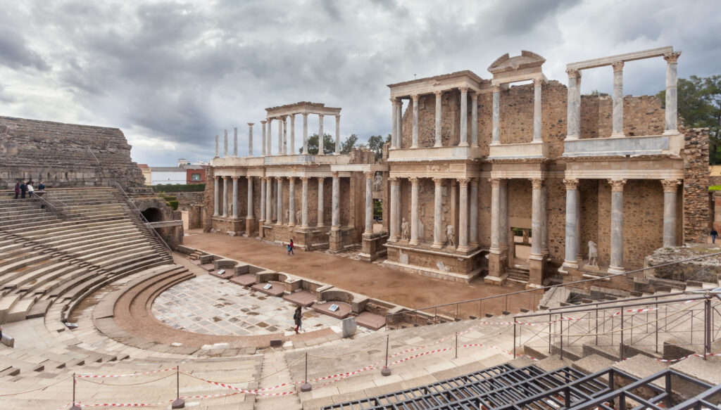 Teatro romano de Mérida (Augusta Emerita), ejemplo de la cultura clásica latina en Hispania